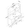 Hanah Home Armario Multiusos Blanco 120 cm